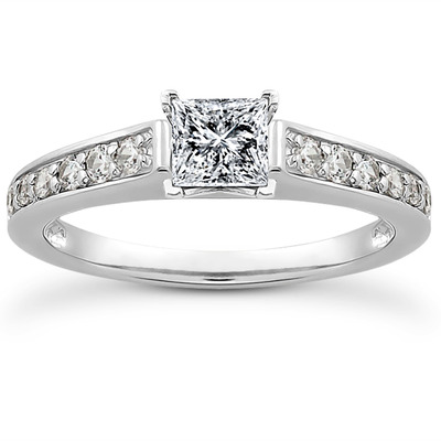 Diamond Accented Bridal Ring (0.23 t.c.w.) - view 18