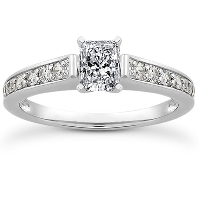 Diamond Accented Bridal Ring (0.23 t.c.w.) - view 17