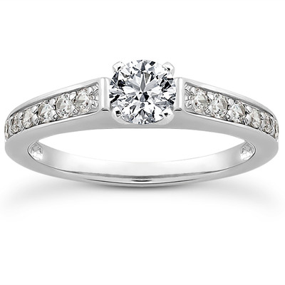 Diamond Accented Bridal Ring (0.23 t.c.w.) - view 16