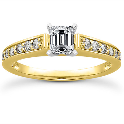 Diamond Accented Bridal Ring (0.23 t.c.w.) - view 12