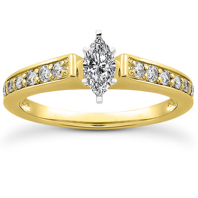 Diamond Accented Bridal Ring (0.23 t.c.w.) - view 10