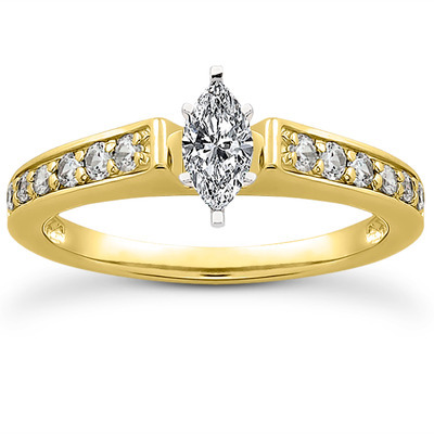 Diamond Accented Bridal Ring (0.23 t.c.w.) - view 10 of 28