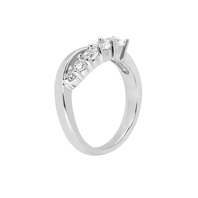 1.25ct. Prong Set Diamond Fancy Ring - view 2