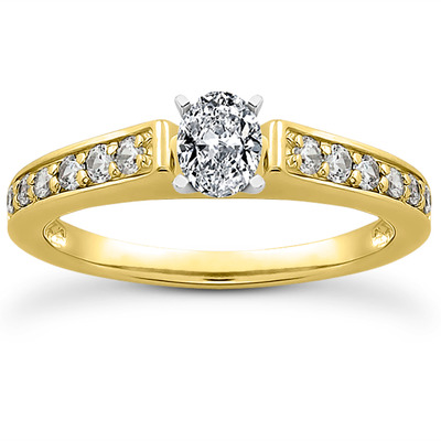 Diamond Accented Bridal Ring (0.23 t.c.w.) - view 9