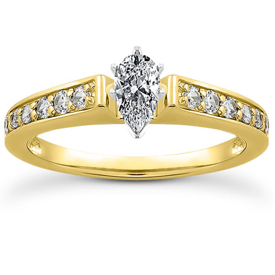 Diamond Accented Bridal Ring (0.23 t.c.w.) - view 8