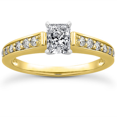 Diamond Accented Bridal Ring (0.23 t.c.w.) - view 6