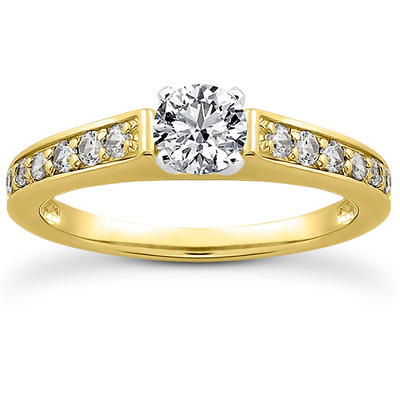 Diamond Accented Bridal Ring (0.23 t.c.w.) - view 5