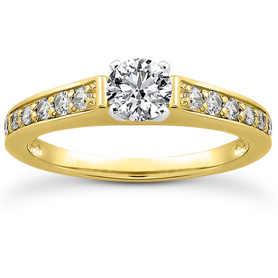 Diamond Accented Bridal Ring (0.23 t.c.w.) - view 5 of 28