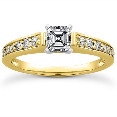 Diamond Accented Bridal Ring (0.23 t.c.w.) - view 4