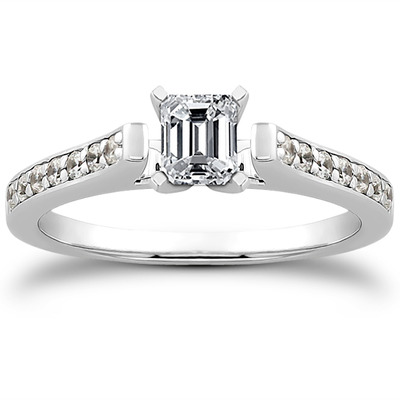 Classic Cathedral Pave Set Diamond Bridal Ring (0.21 t.c.w.) - view 24