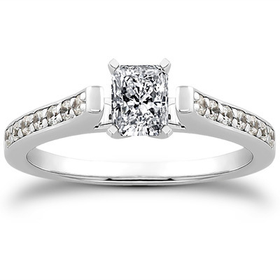 Classic Cathedral Pave Set Diamond Bridal Ring (0.21 t.c.w.) - view 18 of 31