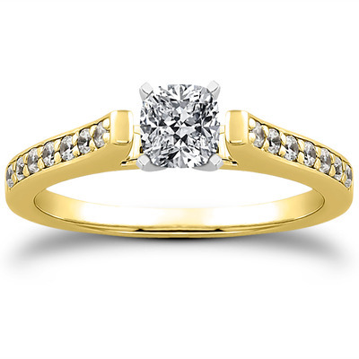 Classic Cathedral Pave Set Diamond Bridal Ring (0.21 t.c.w.) - view 14 of 31