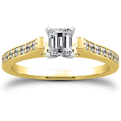 Classic Cathedral Pave Set Diamond Bridal Ring (0.21 t.c.w.) - view 13 of 31