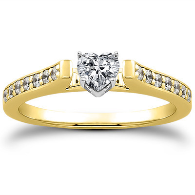 Classic Cathedral Pave Set Diamond Bridal Ring (0.21 t.c.w.) - view 12 of 31