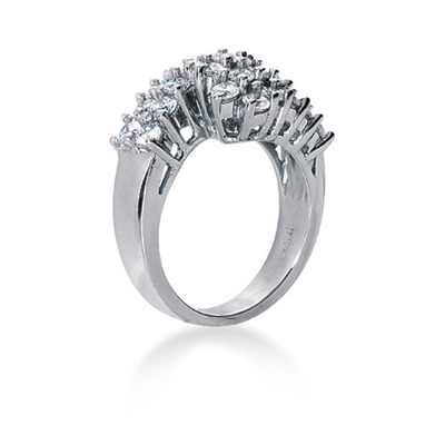 1.75 ct. Prong Set Diamond Fancy Ring - view 2