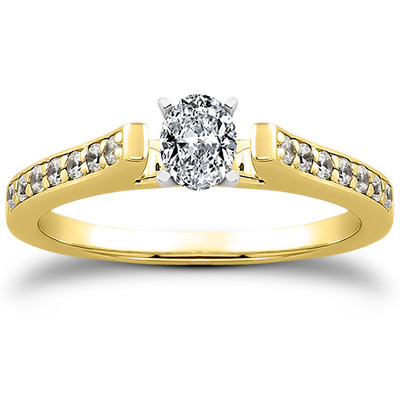 Classic Cathedral Pave Set Diamond Bridal Ring (0.21 t.c.w.) - view 10 of 31