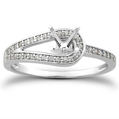 Pave Set Diamond Bridal Ring (0.17 t.c.w.) - view 23