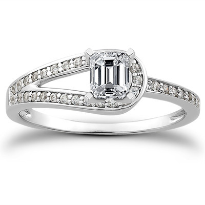 Pave Set Diamond Bridal Ring (0.17 t.c.w.) - view 21 of 28