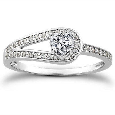 Pave Set Diamond Bridal Ring (0.17 t.c.w.) - view 20 of 28