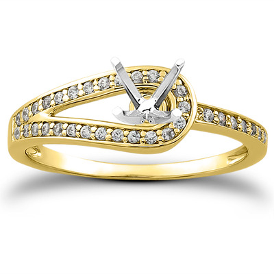 Pave Set Diamond Bridal Ring (0.17 t.c.w.) - view 12