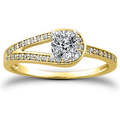 Pave Set Diamond Bridal Ring (0.17 t.c.w.) - view 11