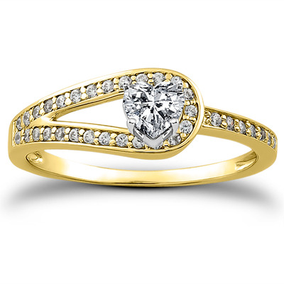 Pave Set Diamond Bridal Ring (0.17 t.c.w.) - view 9