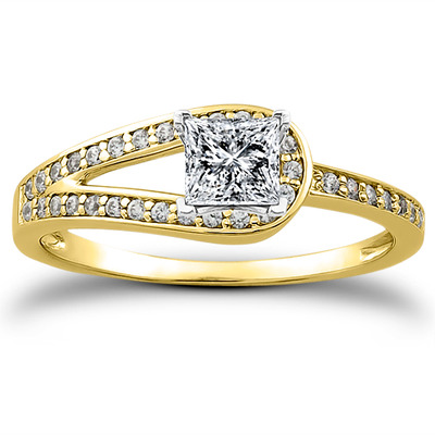 Pave Set Diamond Bridal Ring (0.17 t.c.w.) - view 5