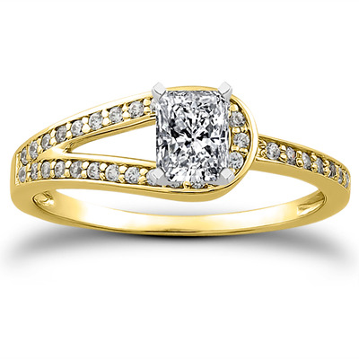 Pave Set Diamond Bridal Ring (0.17 t.c.w.) - view 4