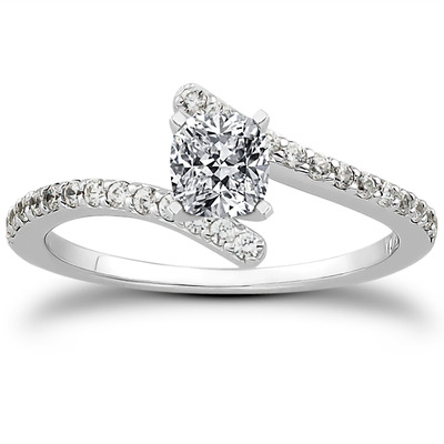 Petite Diamond Accented Engagement Ring (0.26 t.c.w.) - view 24