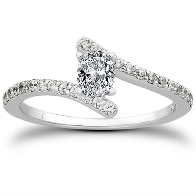 Petite Diamond Accented Engagement Ring (0.26 t.c.w.) - view 20