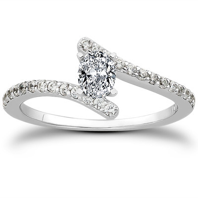 Petite Diamond Accented Engagement Ring (0.26 t.c.w.) - view 20 of 30