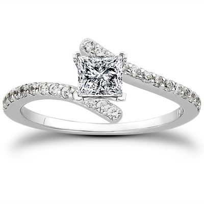 Petite Diamond Accented Engagement Ring (0.26 t.c.w.) - view 18