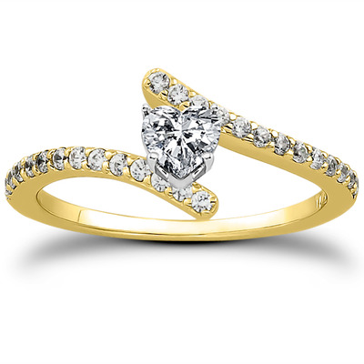 Petite Diamond Accented Engagement Ring (0.26 t.c.w.) - view 11