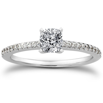 Petite Design Diamond Engagement Ring (0.18 ct.tw.) - view 22