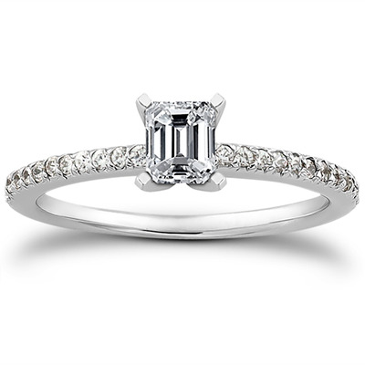 Petite Design Diamond Engagement Ring (0.18 ct.tw.) - view 21