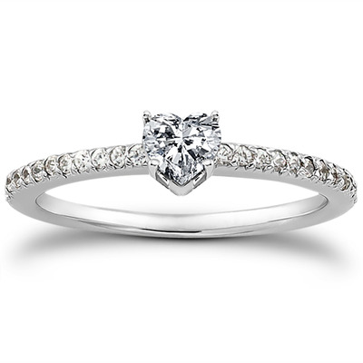 Petite Design Diamond Engagement Ring (0.18 ct.tw.) - view 20