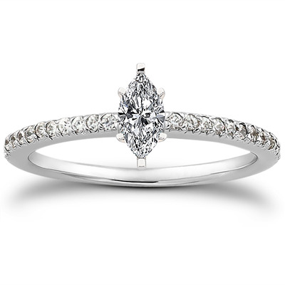 Petite Design Diamond Engagement Ring (0.18 ct.tw.) - view 19