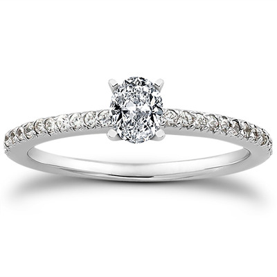 Petite Design Diamond Engagement Ring (0.18 ct.tw.) - view 18