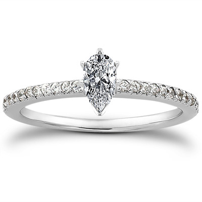 Petite Design Diamond Engagement Ring (0.18 ct.tw.) - view 17