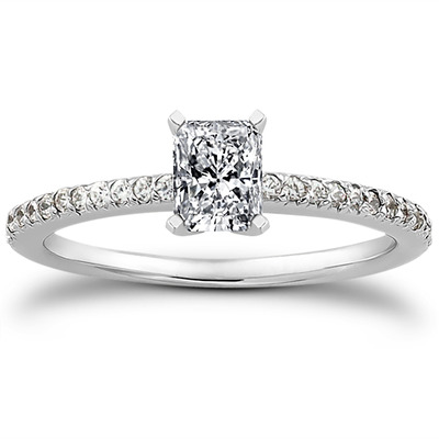 Petite Design Diamond Engagement Ring (0.18 ct.tw.) - view 1