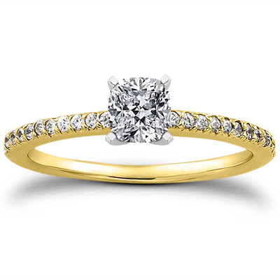 Petite Design Diamond Engagement Ring (0.18 ct.tw.) - view 11