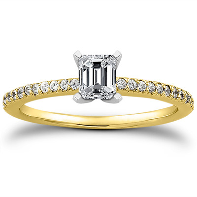 Petite Design Diamond Engagement Ring (0.18 ct.tw.) - view 10