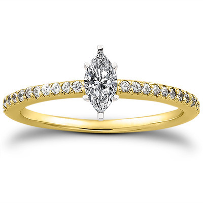 Petite Design Diamond Engagement Ring (0.18 ct.tw.) - view 8 of 28