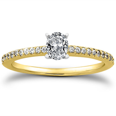 Petite Design Diamond Engagement Ring (0.18 ct.tw.) - view 7