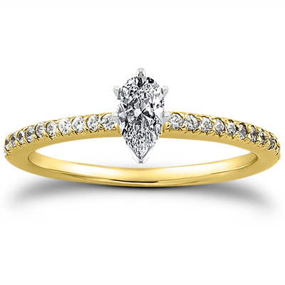 Petite Design Diamond Engagement Ring (0.18 ct.tw.) - view 6