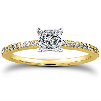 Petite Design Diamond Engagement Ring (0.18 ct.tw.) - view 5