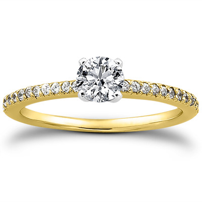 Petite Design Diamond Engagement Ring (0.18 ct.tw.) - view 3