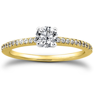 Petite Design Diamond Engagement Ring (0.18 ct.tw.) - view 3 of 28