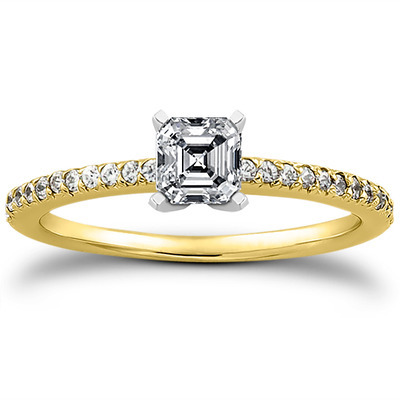 Petite Design Diamond Engagement Ring (0.18 ct.tw.) - view 2 of 28