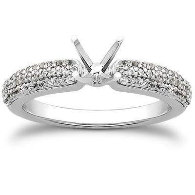 Pave Set Diamond Bridal Ring (0.37 t.c.w.) - view 23 of 28